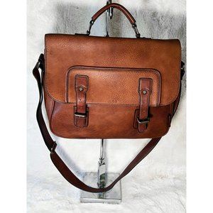 Aldo Brown faux Leather Messenger Bag